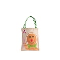 thumbnail image 1 of Ounissouiy Bolsa de Navidad colorida, almacenamiento de regalos, contenedor de apliques de Papá Noel, bolso de lino de gran capacidad para Kits de decoración para fiestas Galleta, 1 of 6