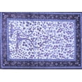 thumbnail image 1 of Ahgly Company Machine Washable Indoor Rectangle Animal Blue Traditional Area Rugs, 3' x 5', 1 of 4