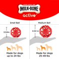 MilkBone Biscuit Dispensing Ball, Interactive Dog Toy for Medium Dogs
