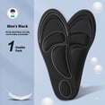 thumbnail image 1 of 4D sports correction insole, flat arch support, breathable, high elasticity, shock-absorbing sports shoe function insole (size can be customized)(Men's black can be trimmed）, 1 of 5