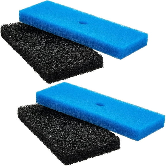 Pond Sponge Filter Pads Replacement, GIXUSIL Coarse and Fine Filter Pads, Sponge Filters Replacement for Outdoor Pond Water Aquarium Fountain Filter Box 4 Pcs)
