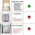 thumbnail image 1 of LED Vanity Lights For Mirror, Makeup Mirror Lights Dimmable Bulb Warm Cold Tones Dressing Mirror Decorative Light, 1 of 8