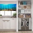 thumbnail image 5 of LALILO Kitchen Curtain Valance Blue Underwater Scene With Rod Pocket Window Curtain 52"x 18" Set of 2, 5 of 5