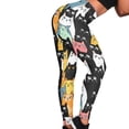 thumbnail image 4 of DISNIMO Cartoon Cat Printed High Waisted Yoga Pants for Women, Soft Yoga Pants Leggings Tummy Control Workout Leggings for Yoga Gym, Multicolor, XL, 4 of 6