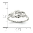 thumbnail image 2 of 925 Sterling Silver Polished Fancy Knot Ring Size 7 1.4mm Wide Ring for Women - 2.5 Grams, 2 of 2