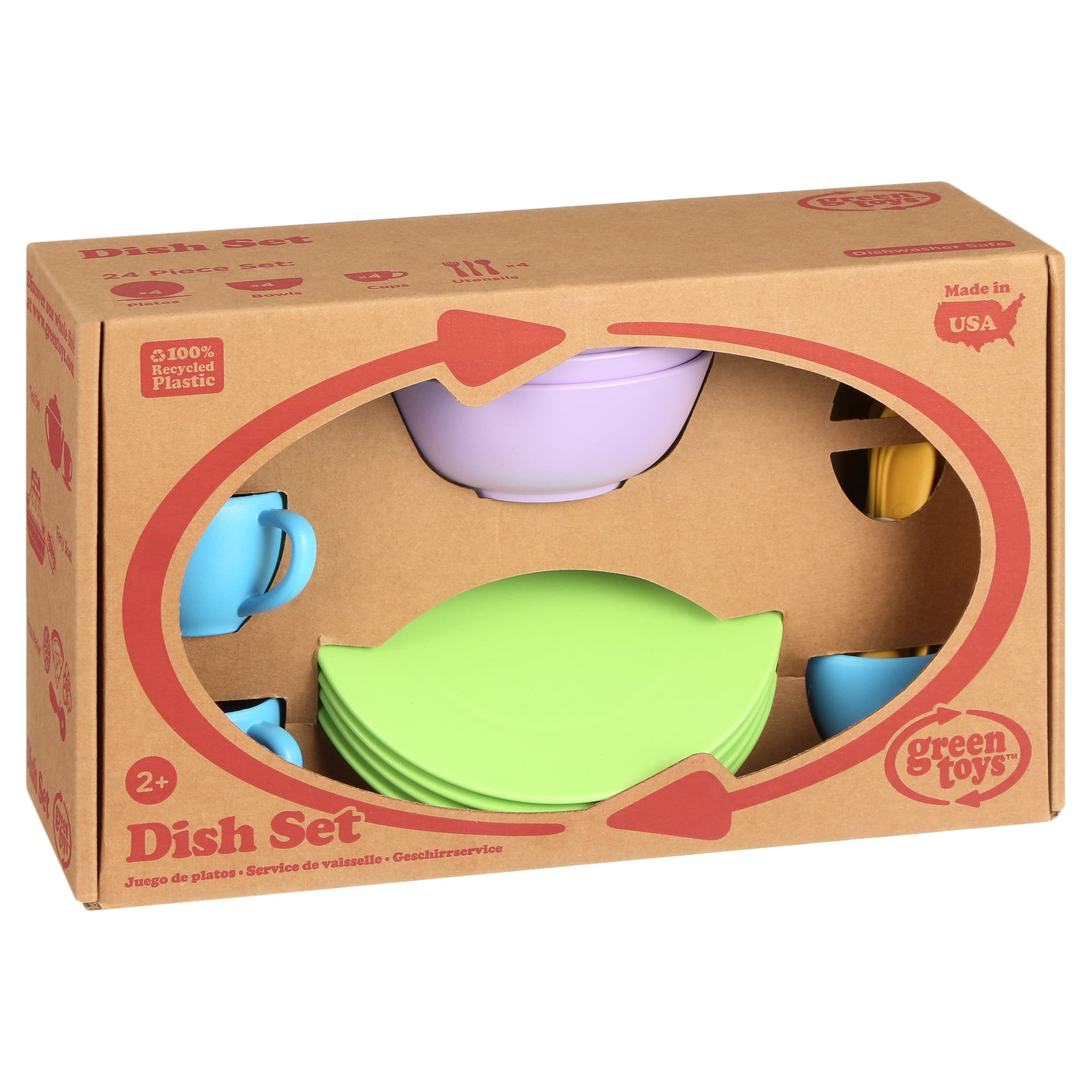 Green Toys Kitchen Role Play Dish Set