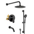 thumbnail image 1 of Mondawe 10-inch Rainfall Shower Head with 3-Setting Handheld Shower Head Set, Shower System Rain Shower with Tub Spout, 1 of 10