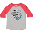 thumbnail image 3 of Inktastic My Nonna Loves Me for Girls Granddaughter Girls Toddler T-Shirt, 3 of 5