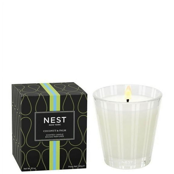 NEST New York Fragrances Coconut & Palm Scented Classic Candle, 8 Ounces
