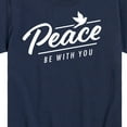 thumbnail image 3 of Instant Message - Peace Be With You - Toddler & Youth Short Sleeve Graphic T-Shirt, 3 of 6