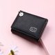 thumbnail image 3 of Monedero de cuero PU plegable para mujer con monedero Negro Sunnimix Billetera pequeña, 3 of 8