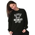 thumbnail image 5 of Cute Hippie Heart Mermaid Sprit Women Crewneck Sweatshirt Brisco Brands S, 5 of 6