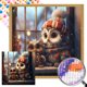 thumbnail image 1 of AB Parcial 5D DIY Taladro Animal Noche Invierno 45x45cm, 1 of 9