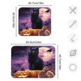 thumbnail image 3 of Dish Drying Mat Kitchen Pad Large Counter Absorbent Dish Mats Drainer Black Cat Rabbit and Crows, 3 of 8