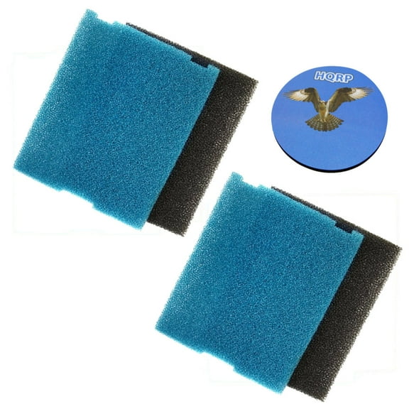 HQRP 2-pack Coarse and Fine Flat Box Filter Foam Pads for Tetra FK5 / #26593 / FK6 / #26598 Filtration Fountain Kits   HQRP Coaster