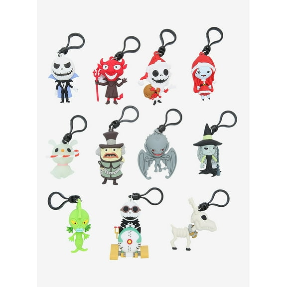 Nightmare Before Christmas Series 6 3D Foam Bag Clip | One Random