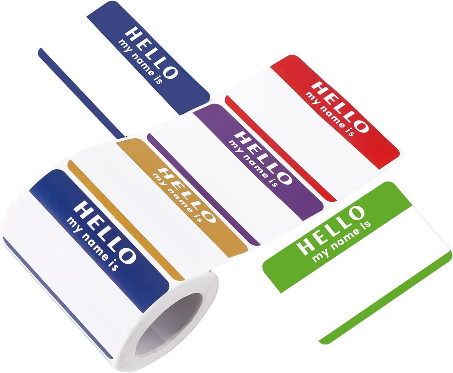 Name Stickers,Hello My Name is Stickers,5 Colors 300 Labels Name Tags