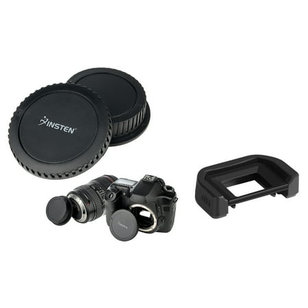 Insten 18mm Eyecup+Rear Lens Cover Cap+Camera Body Cap For Canon EOS 500D/50D/550D/5D