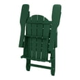 thumbnail image 2 of WestinTrends Malibu 3-Pieces Adirondack Chairs Set with Side Table, All Weather Outdoor Seating Plastic Patio Lawn Chair Folding for Outside Porch Deck Backyard, Dark Green, 2 of 15