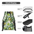 thumbnail image 4 of Yiaed Watercolor Green Tropical Print School Backpack College Backpack Daypacks for Students High School Spacious and Durable Daypack for Work and Travel-One Size, 4 of 6