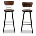 thumbnail image 2 of Set de 2 Tabourets de Bar en Métal Fini Noir Baxton Studio 30", 2 of 7