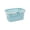 Blue, variant on Plastic Shopping Basket with Handle for Mini Grocery Basket for Toy Storage Pretend Play Easter Egg Hunt Party Favor Blue