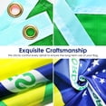 thumbnail image 3 of Bandera de Brasil AhfuLife 91 x 152 cm, doble cara, 4 piezas, 3 of 6