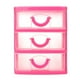 thumbnail image 1 of Uuiauoio 3-Layer Clear Desk Organizer with Drawers Versatile Desktop Storage Box for Office Supplies Makeup Jewelry Compact Plastic Drawer Cabinet 5.12X3.54X4.53 Inches, 1 of 3