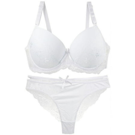 Fancifize Women Boho Lace Set Plus Size Bralette & Mesh Panty Underwear Set Beach Festival Matching Set for Vacation
