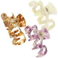 thumbnail image 4 of OUNONA  3 Pcs M-shaped Hairpin Grip Clippers Jaw Clips Girl Accessories Claw for Girls Women's Miss, 4 of 8