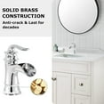 thumbnail image 3 of PARLOS Waterfall Single Handle Bathroom Faucet,Polished Chrome, 3 of 7