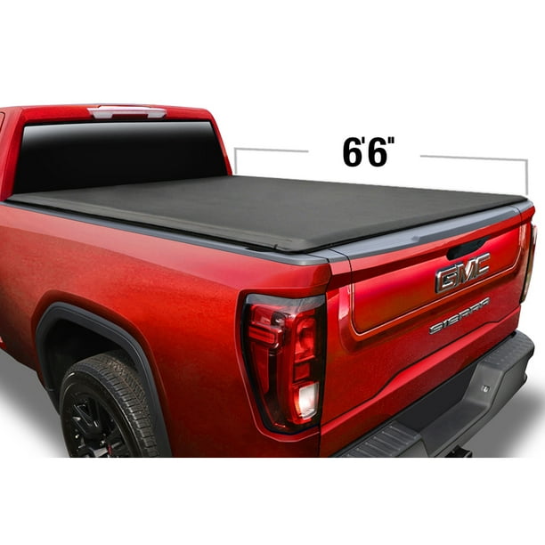 Soft Roll Up Truck Bed Tonneau Cover For 2014 2019 Chevy Silverado