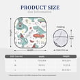 thumbnail image 2 of Kdxio Music Lover Dinosaur Print 2-Piece Sun Shade Front Windshield - Foldable Car Front Window Sunshades For Most Sedans Suv Truck, 2 of 6