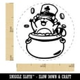 thumbnail image 2 of Raccoon In Pot of Gold Leprechaun Hat Saint Patricks Day Self-Inking Rubber Stamp Ink Stamper for Stamping Crafting Planners - 1/2 Inch Mini - Red Ink, 2 of 7
