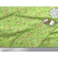thumbnail image 3 of Soimoi Modal Satin Fabric Leaves,Butterfly & Flower Print Fabric by Yard 42 Inch Wide, 3 of 3