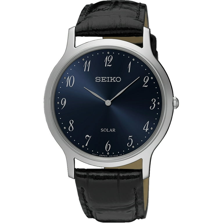 Seiko Men s SUP861P1 Solar Quartz Silver tone Stainless Steel