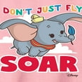 thumbnail image 2 of Disney Dumbo Animated - Don't Just Fly; Soar - Toddler & Youth Crewneck Fleece Sweatshirt, 2 of 4