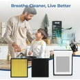 thumbnail image 5 of 2 Pack Vital 200S Replacement Filter, Replacement for LEVOIT Vital 200S, Vital 200S-P Air Purifier, 3-in-1 H13 True HEPA & Activated Carbon Pet Care Filter, Replace Vital 200S-RF-PA, Yellow, 5 of 5