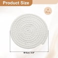 thumbnail image 2 of 4 Pcs Manteles Individuales Redondos Trenzados, 5.9" Manteles Tejidos para Mesa de Cocina para Decoración de Granja (Blanco), 2 of 7