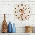 thumbnail image 7 of GZHJMY Ballerina in Dance Wall Clock, 10" Silent Non Ticking Round Clock, Oil Painting Easy to Read Clock for Living Room Bedroom Bathroom Home Decor Holiday Gifts, 7 of 7