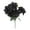 Black, variant on Artificial Poinsettia Flowers Fake Flowers Ornaments Glitter Faux Flowers 5 Stem Poinsettia Floral with Stem Leaf for Home Valentine's Day Party DIY Craft Holiday Vase Decor, 1Pc(Gold,15.7x2")