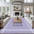 thumbnail image 4 of Pure Lavender Area Rug 6x9 FT, Non Slip Living Room Throw Carpet, Simple Solid Color Washable Soft Large Floor Carpet Non-Shedding Rug for Bedroom Dining Room Play Room, 4 of 9