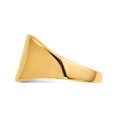 thumbnail image 3 of 14K Yellow Gold 11.5X11.0mm Open Back Signet Ring (Size 8) Made In United States rs364, 3 of 5
