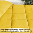 thumbnail image 3 of Superior Solid Comforter Down Alternative Bedding, Full, Yellow, 3 of 13
