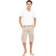 thumbnail image 5 of Notus Men's 100% Cotton Twill Cargo Shorts - Six Pockets, Comfortable & Durable Summer Wear Grain 36, 5 of 7