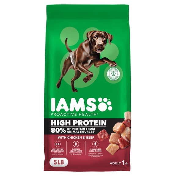 IAMS Proactive Health High Protein Chicken & Beef Dog Food 5 lb