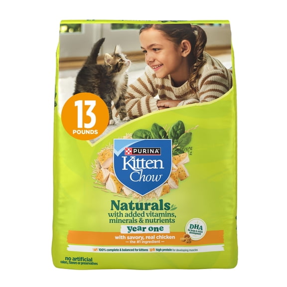 [Multiple Sizes] Purina Kitten Chow Natural High Protein Dry Kitten Food Naturals Chicken