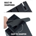 thumbnail image 6 of NULAS Knife Set, 14Piece Knife Sets for Kitchen with Block, Dishwasher Safe, Built in Sharpener Block, Glossy Black, 6 of 7