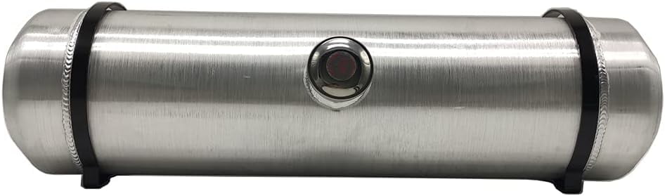 JSD AUTO PARTS 6.25 Gallons gal Aluminum Gas Tank / Fuel Tank 8 x 30" Center Fill 3/8" NPT Outlet