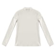 thumbnail image 4 of Vinsonshop Warm Thermal Shirts Women Long Sleeve Mock Neck Fleece Lined Base Layer Slim Fit Tops Cold Weather Beige L, 4 of 4